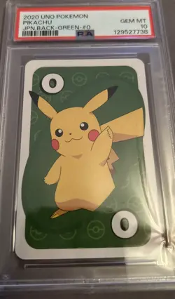 Pikachu Pocket UNO PSA 10 GEM MINT - Pokemon Playing Cards JPN - Image 1