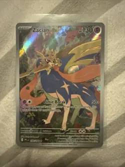 Pokemon TCG Zacian Full Art Ultra Rare Holo Card 100/94 Phantasmal Flames - Image 1
