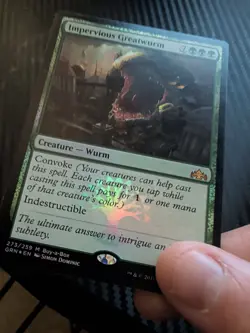 MTG Foil Impervious Greatwurm Magic the Gathering Promo Card - Image 3