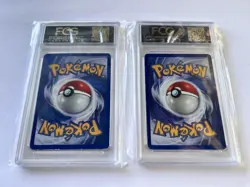 FIRST EDITION Charmander & Dark Charmeleon Set Pokemon Cards FCG Graded 33/82 - Image 3