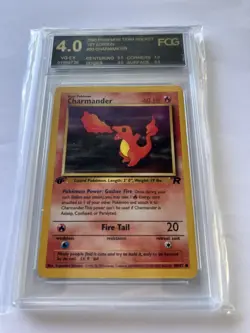 FIRST EDITION Charmander & Dark Charmeleon Set Pokemon Cards FCG Graded 33/82 - Image 5
