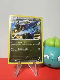 Pokemon Garchomp Holo Rare Card 90/124 BW Dragons Exalted LP Condition 2012 - Image 1