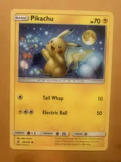 Pikachu 56/236 Unified Minds Pokemon TCG trading card - Image 1