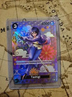 Bandai One Piece Card Game Tashigi SP ST06-006 ( op08) Full Art Holo - Image 1