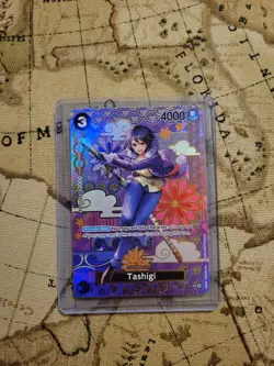 Bandai One Piece Card Game Tashigi SP ST06-006 ( op08) Full Art Holo - Image 3