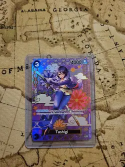 Bandai One Piece Card Game Tashigi SP ST06-006 ( op08) Full Art Holo - Image 4