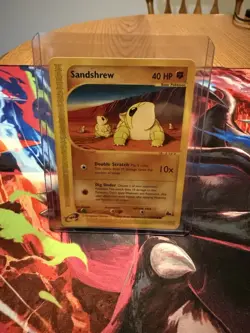 Pokemon 2003 TCG Sandshrew Card Skyridge, Non-Holo, Vintage 92/144 NM - Image 1