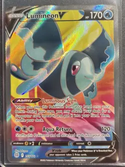 Lumineon V 155/172 - Pokemon TCG Brilliant Stars Holo Ultra Rare - NM/M Card - Image 1