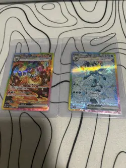 Pokemon Terastal Festival Glaceon & Flareon Ex Near Mint Japanese Cards Lot 2 - Image 1