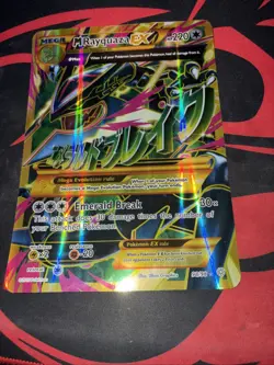 Mega M Rayquaza EX - 98/98 - Ancient Origins Full Art Gold - Jumbo Pokemon Card - Image 1