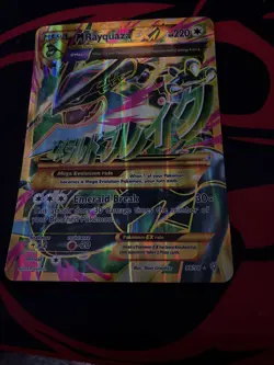 Mega M Rayquaza EX - 98/98 - Ancient Origins Full Art Gold - Jumbo Pokemon Card - Image 4