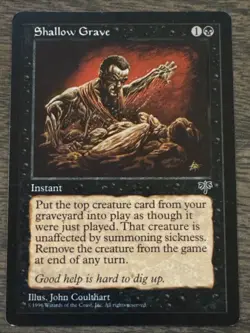Shallow Grave - MTG - Mirage - Magic The Gathering - Image 1