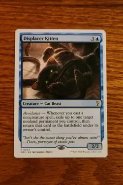 MTG Displacer Kitten Mystery Booster 2 White Border NM - Image 1