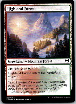 Magic the Gathering Highland Forest Kaldheim MTG Free Shipping! - Image 1