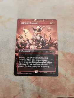 Aggravated Assault (1983) Rainbow Foil Secret Lair MTG NM - Image 1