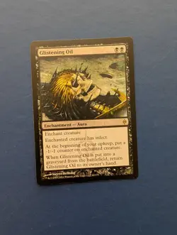 MTG Glistening Oil: New Phyrexia #62 - EX - Image 1