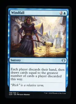 * * 1x Windfall x1 * * Commander 2020 MTG Pack Fresh Unplayed - Image 1