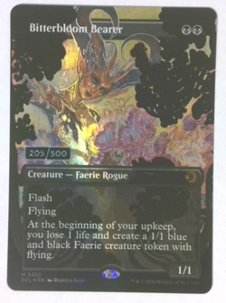 Bitterbloom Bearer Lorwyn Eclipsed Headliner Serialized 205 /500 Rainbow FOIL - Image 1
