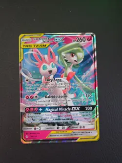 Pokemon TCG Gardevoir & Sylveon GX Holo Card 130/214 Unbroken Bonds - Image 1