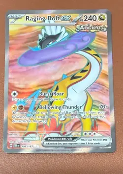Pokemon TCG Raging Bolt EX 196/162 Temporal Forces NM/M Pack Fresh - Image 1