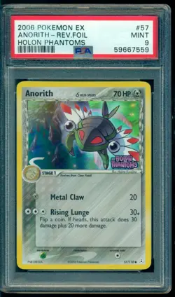 2006 Pokemon EX Holon Phantoms Anorith Reverse Holo PSA 9 Mint - Image 1