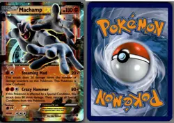 2015 Pokemon, XY Ancient Origins, #37/98 Machamp EX, Holo Ultra Rare - Image 1