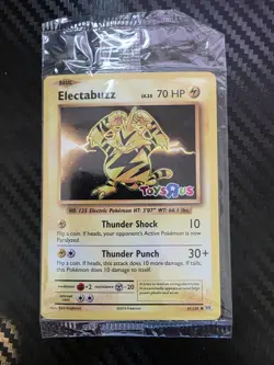 2016 Pokemon, XY Evolutions Toys R Us, #41/108 Electabuzz, Sealed Stamped Promo - Image 1