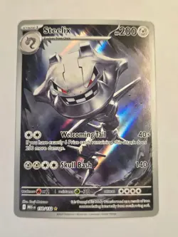 Steelix 150/132 Illustration Rare Mega Evolution Pokemon NM - Image 1