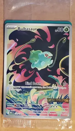 Bulbasaur 133/132 Pokemon Mega Evolution Stamped Promo Sealed - Image 1