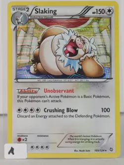 Slaking - BW Dragons Exalted - 103/124 - Pokemon TCG - Rare Holo - Image 2