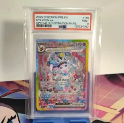 Sylveon ex 156/131 Prismatic Evolutions Special Illustration Rare Pokemon PSA 9 - Image 1