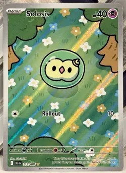 Solosis Illustration Rare 118/086 SV: Black Bolt. NM/M 2025 Pokemon TCG - Image 1