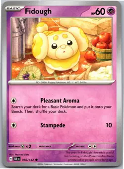 Fidough - SV07: Stellar Crown 066/142 - Common - NM Pokemon TCG - Image 1
