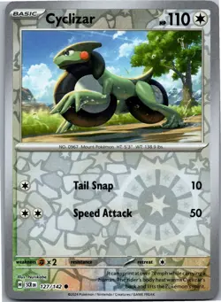 Cyclizar - SV07: Stellar Crown 127/142 - Common - NM Pokemon TCG - Image 1