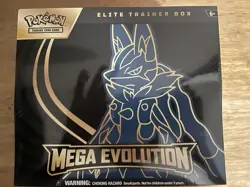 Pokemon TCG Mega Evolution Lucario ETB Elite Trainer Box - New Sealed - Image 1