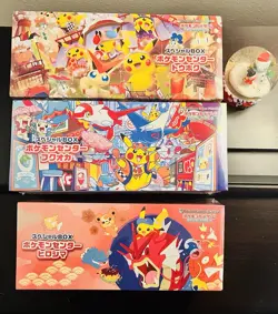 Pikachu Pokemon Center-Tohoku Hiroshima Fukuoka Special Box Set of 3-Sealed (US) - Image 2