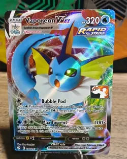 Vaporeon VMAX 030/203 Prize Pack Series Pokemon Play! Mint Condition - Image 1