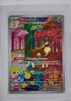 Sawsbuck 166/162 Illustration Rare Pokemon SV05: Temporal Forces English NM - Image 3