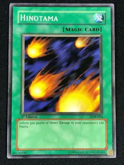 YUGIOH HINOTAMA LOB-056 1ST NA PRINT (NM) - Image 1
