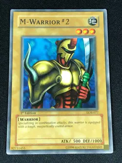 YUGIOH M-WARRIOR #2 LOB-077 1ST COMMON (NM) NA PRINT - Image 1