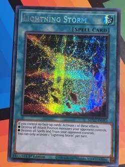 2022 Yu-Gi-Oh! Tin of Pharaoh's Gods 1st Edition Lightning Storm #MP22-EN253 NM - Image 1