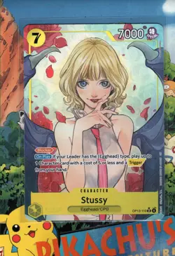 One Piece TCG Stussy (Alternate Art) OP13-110 Carrrying On His Will Holo NM/M - Image 1