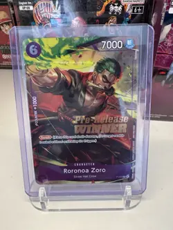One Piece OP-06 Pre-Release Winner Promo #P-045 Roronoa Zoro - Image 1