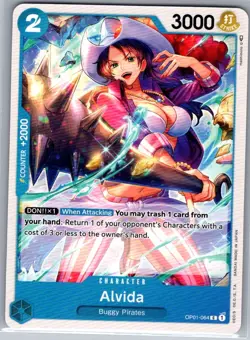 Pre Errata Alvida OP01-064 Romance Dawn - One Piece Card - NM - Image 1