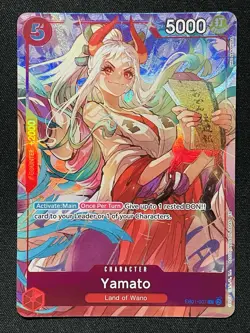 CARD ONE PIECE TCG - Yamato Promo card Alternate Art EB01-007 NEAR MINT English - Image 1
