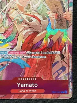 CARD ONE PIECE TCG - Yamato Promo card Alternate Art EB01-007 NEAR MINT English - Image 4
