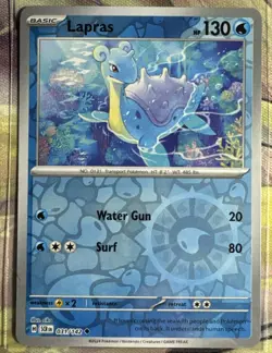 Pokemon - Lapras 031/142 - Stellar Crown Reverse Foil - Single Card - Image 1