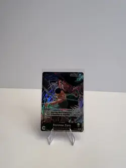 One Piece Roronoa Zoro OP12-020 Leader Card Holo Bandai English Alt art. - Image 1