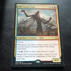 Mtg The Locust God LP Hour of Devastation Legendary Creature Magic Card Mythic - Image 2