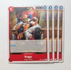 4 x Buggy OP03-008 One Piece TCG Card Game PRB02 Playset NM - Image 1